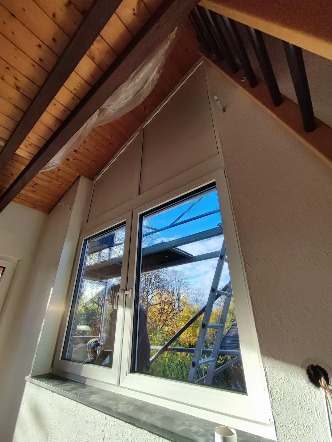 Fenster mit Schräge Oben 4-Teilig
